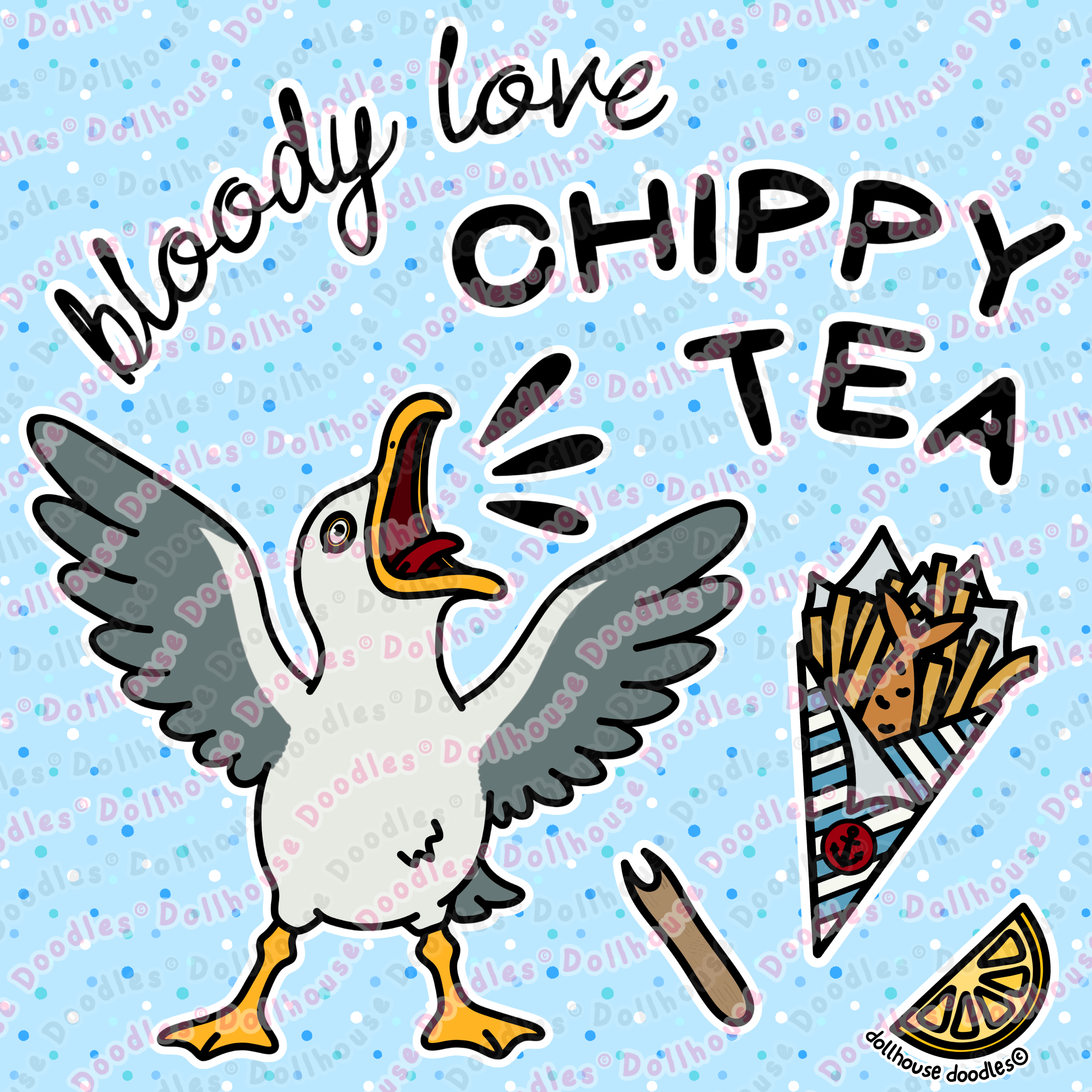 Unisex DryBlend® Classic Tee - 'Chippy Tea' T-Shirt