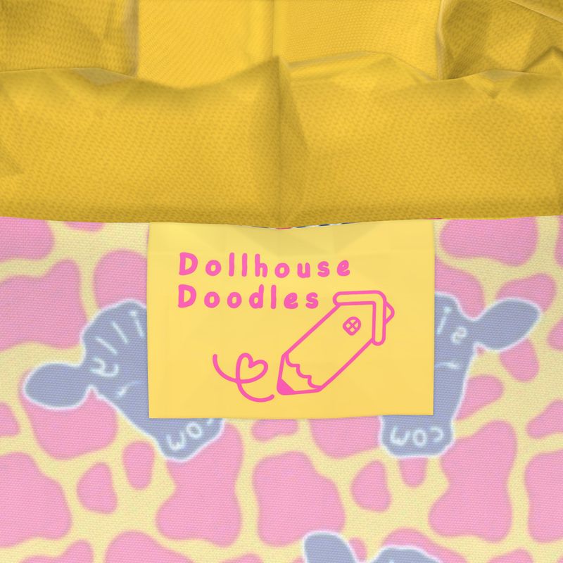 Knee-Length Hooded Rain Jacket - 'Silly Cow' Womens Hooded Rain Mac