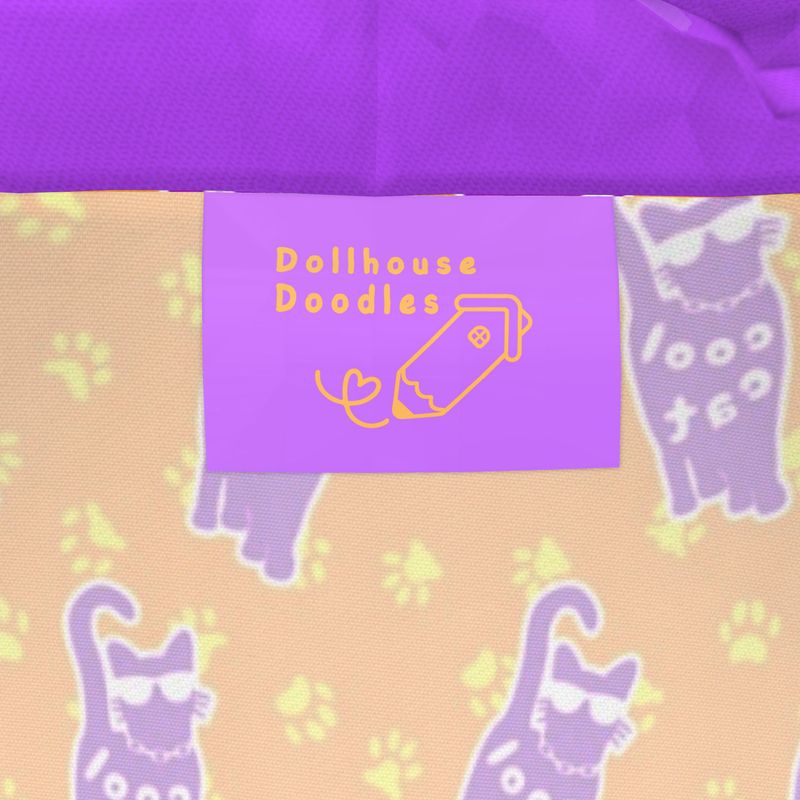 Knee-Length Hooded Rain Jacket - 'Cool Cat' Womens Hooded Rain Mac