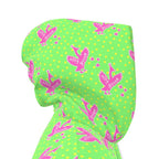 Knee-Length Hooded Rain Jacket - 'Silly Goose' Womens Hooded Rain Mac