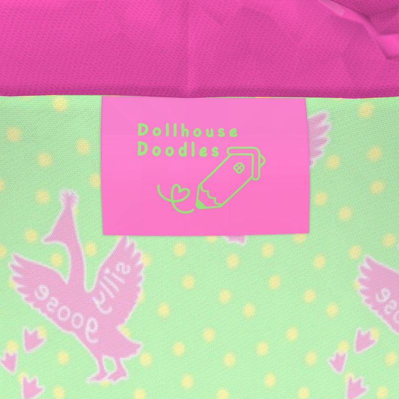 Knee-Length Hooded Rain Jacket - 'Silly Goose' Womens Hooded Rain Mac