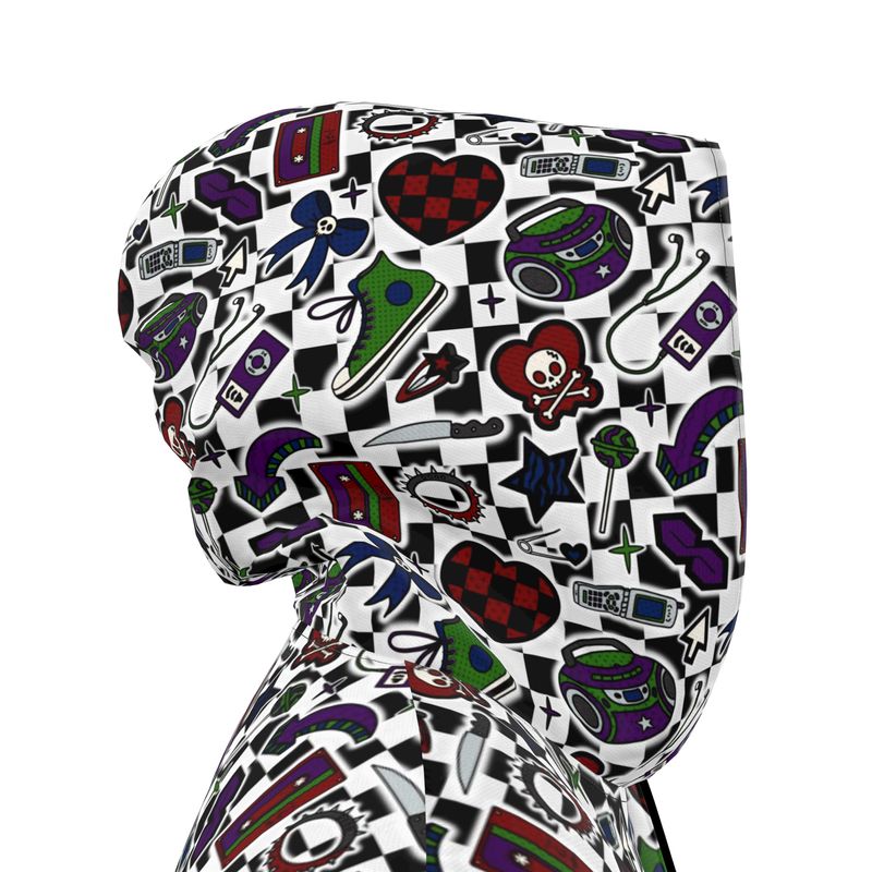 Knee-Length Hooded Rain Jacket - 'Not A Phase, Mom' Womens Hooded Rain Mac