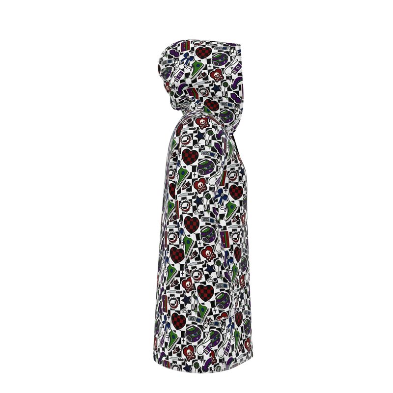 Knee-Length Hooded Rain Jacket - 'Not A Phase, Mom' Womens Hooded Rain Mac