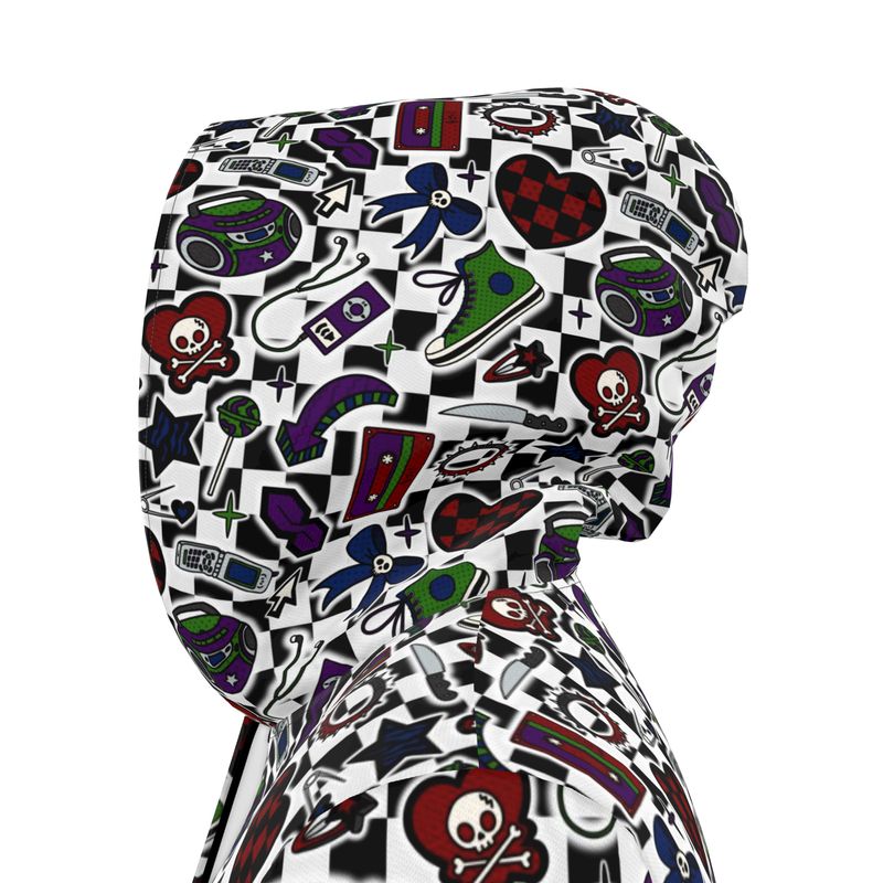 Knee-Length Hooded Rain Jacket - 'Not A Phase, Mom' Womens Hooded Rain Mac