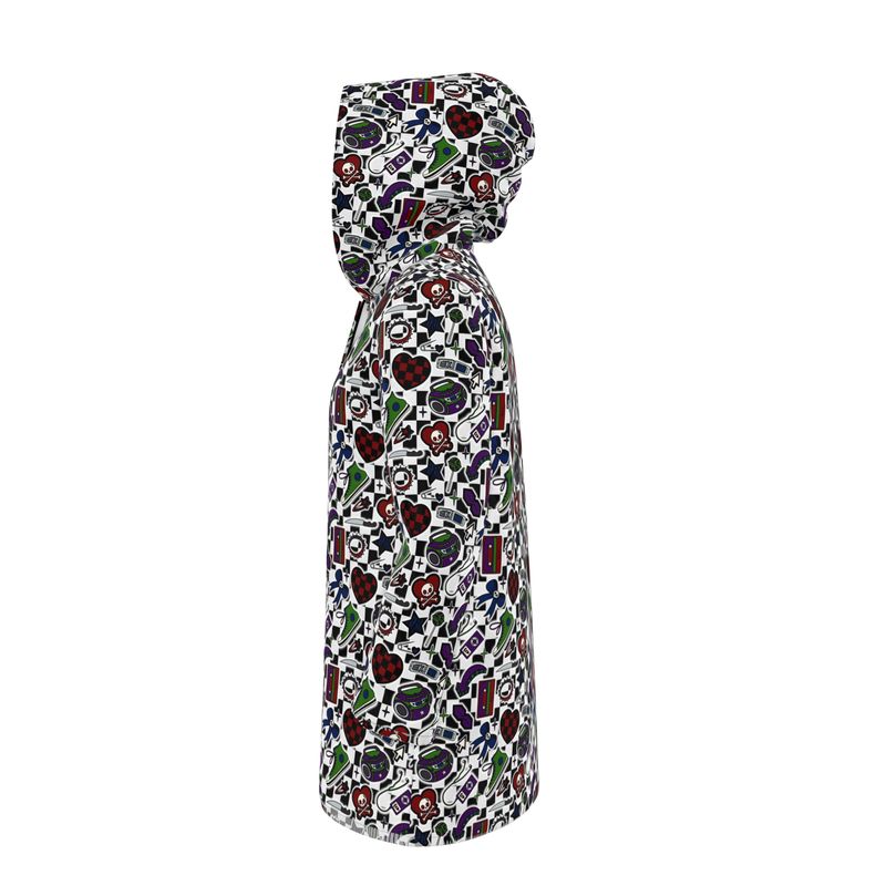 Knee-Length Hooded Rain Jacket - 'Not A Phase, Mom' Womens Hooded Rain Mac