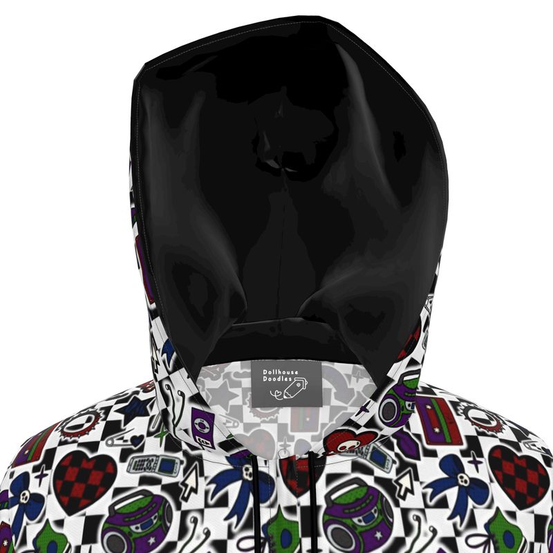 Knee-Length Hooded Rain Jacket - 'Not A Phase, Mom' Womens Hooded Rain Mac