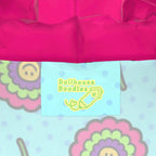 Knee-Length Hooded Rain Jacket - 'Blooming With Joy' Womens Hooded Rain Mac