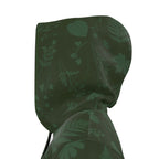 Knee-Length Hooded Rain Jacket - 'Dark Forest' Womens Hooded Rain Mac