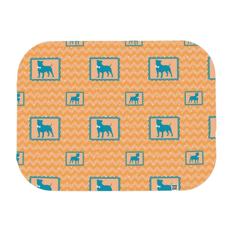 Mini Polar Fleece Pet Blanket - 'Perfect Pup' Single Layer Blankets