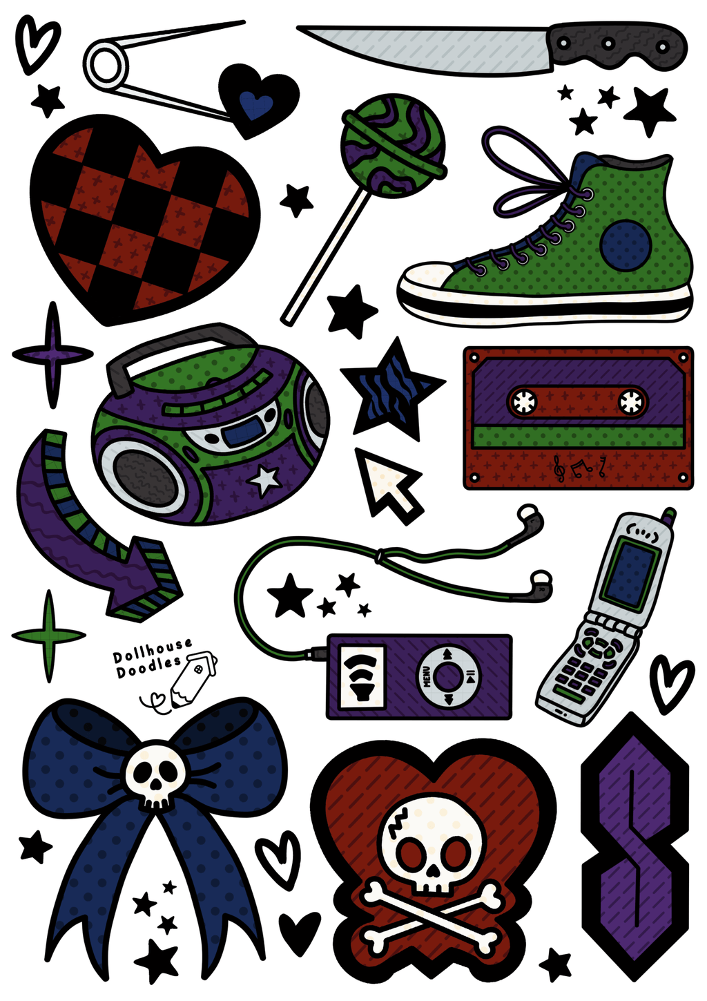 Temporary Transfer Tattoo Sheet (A4) - 'Not A Phase, Mom' Home & Accessories