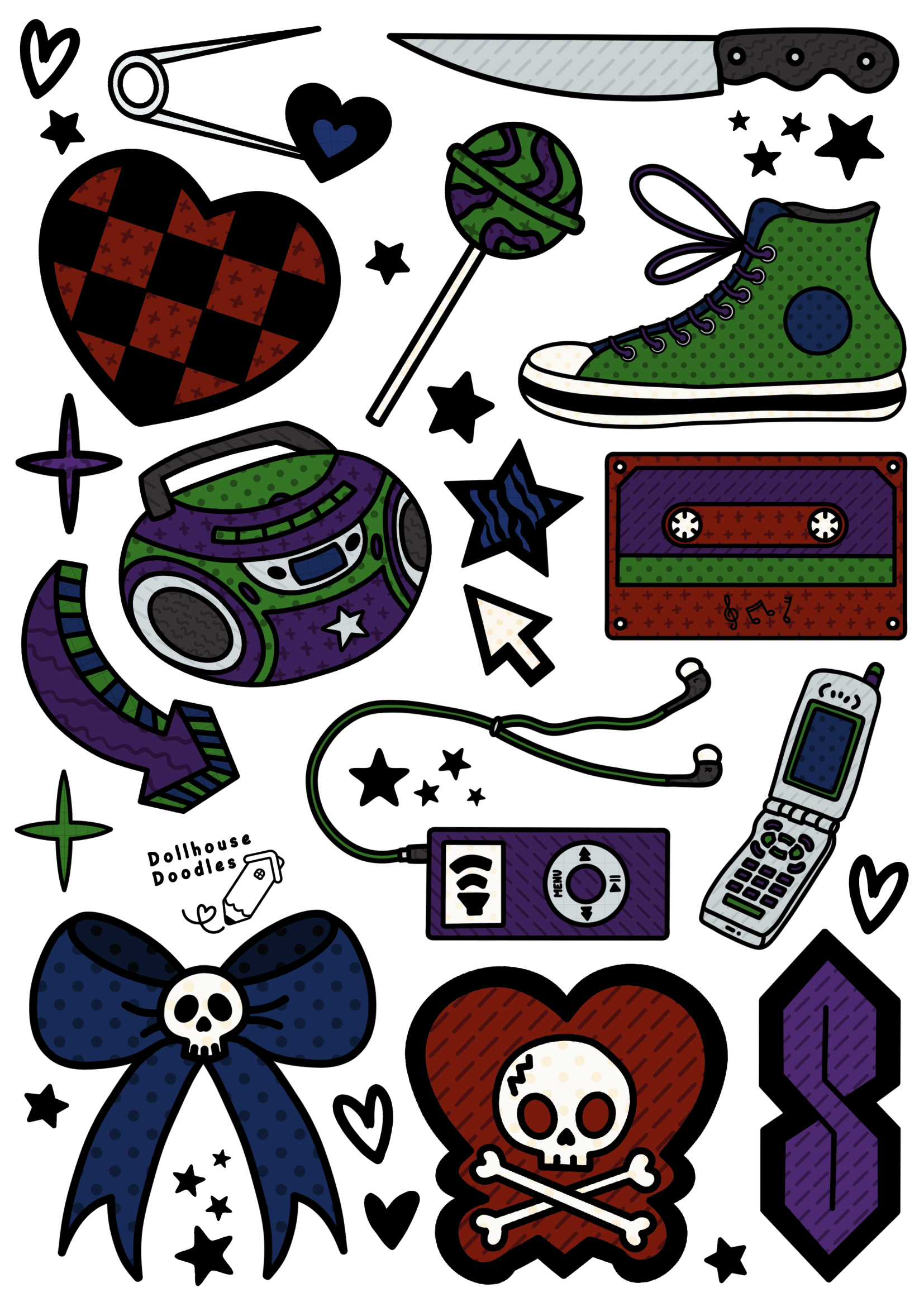 Temporary Transfer Tattoo Sheet (A4) - 'Not A Phase, Mom' Home & Accessories