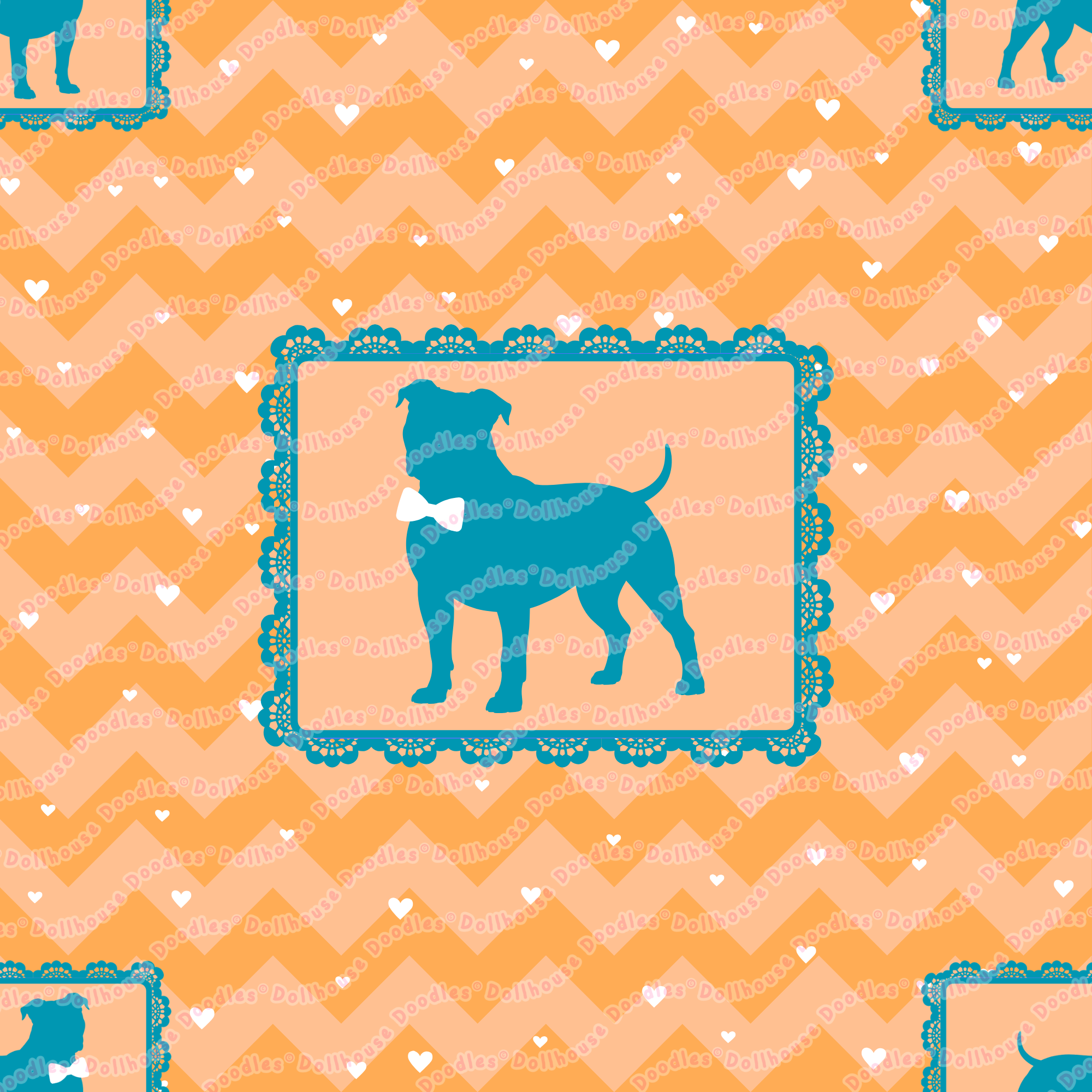 Long Sleeve Pocket Flare Dress - 'Perfect Pup'