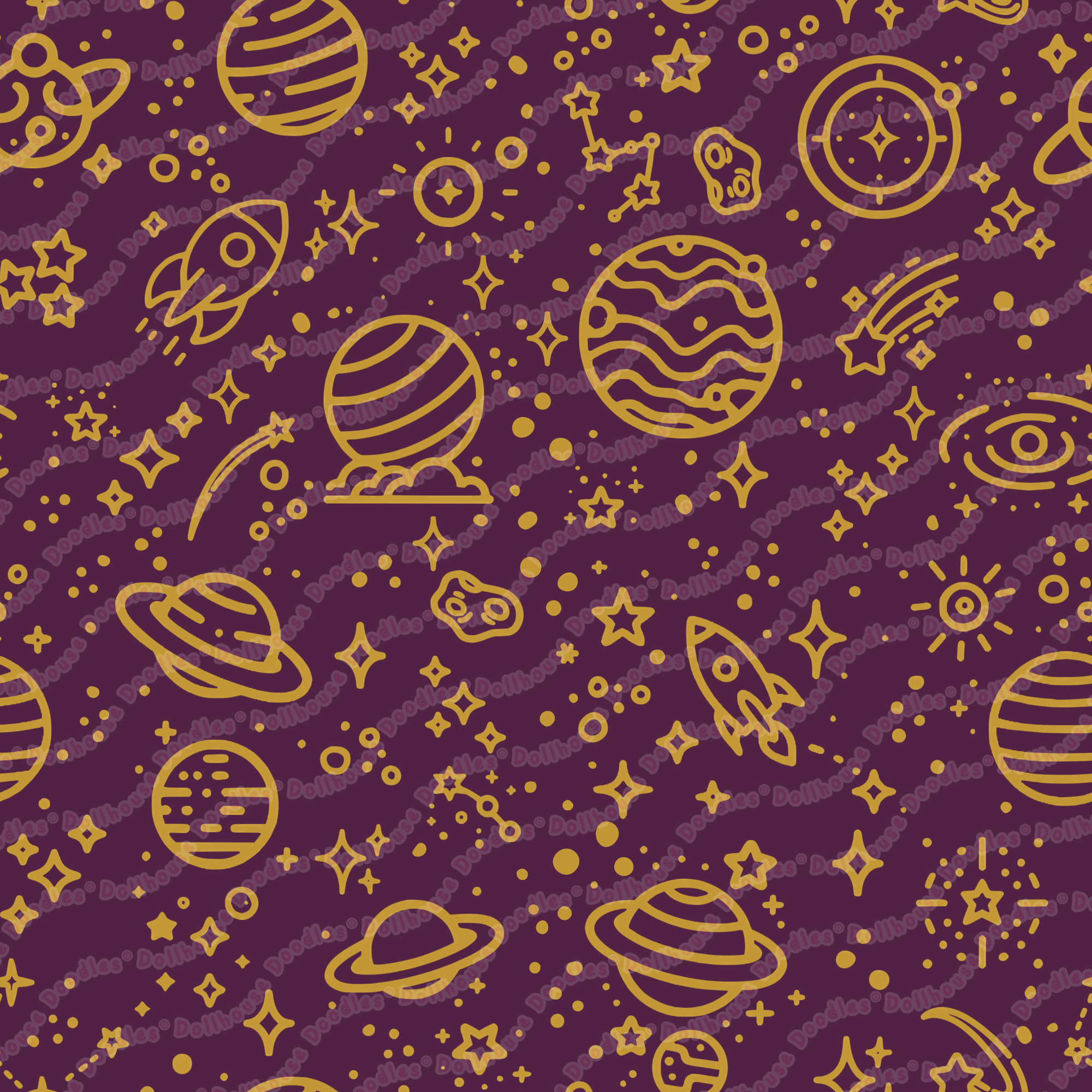 XL Beach Towel - 'Galactic Gold'