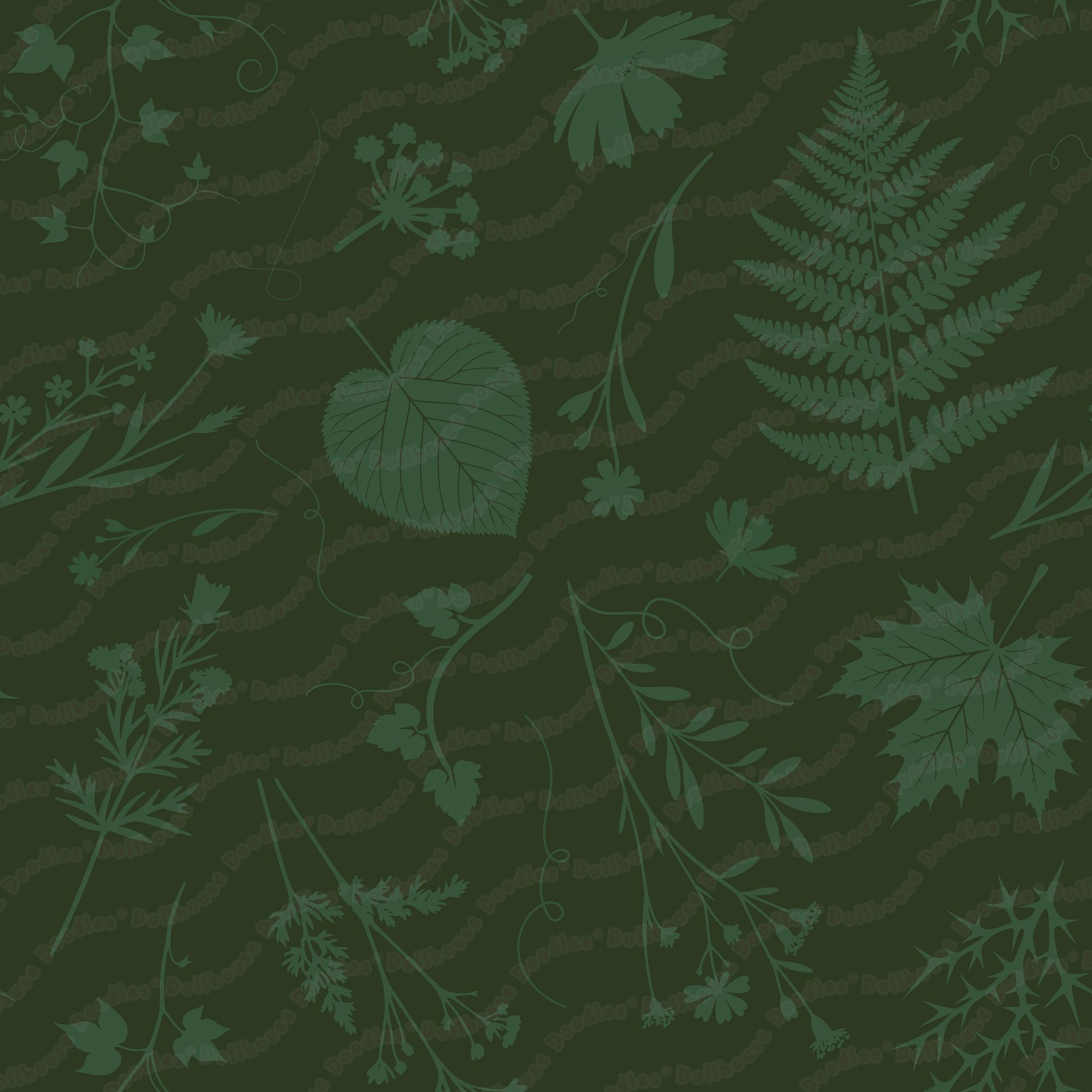 Knee-Length Hooded Rain Jacket - 'Dark Forest' Womens Hooded Rain Mac