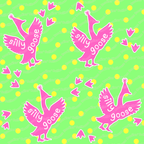 Long Sleeve Pocket Flare Dress - 'Silly Goose'