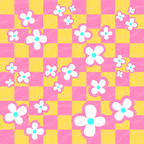 Long Sleeve Pocket Flare Dress - 'Floral Fruit Salad'