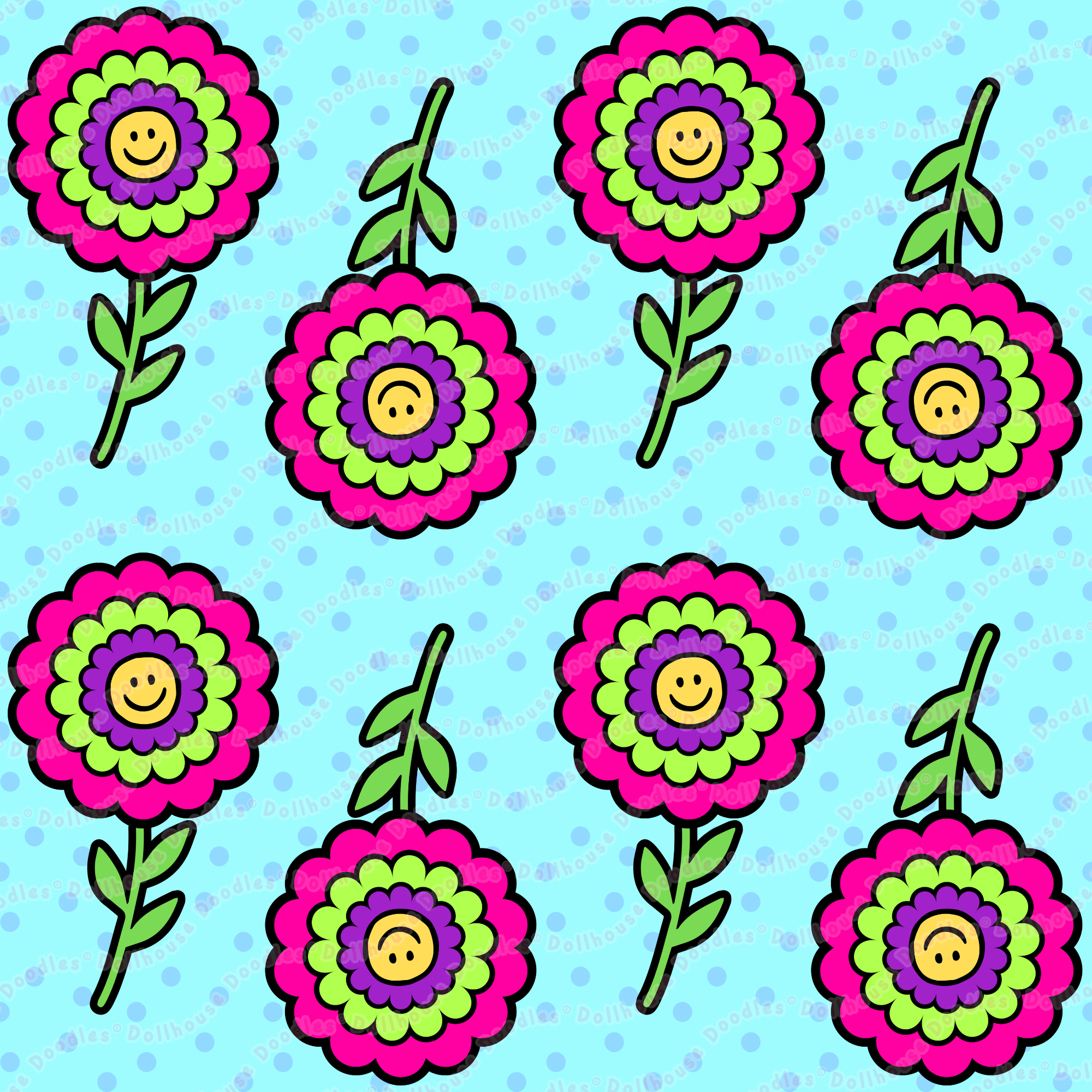 Long Sleeve Pocket Flare Dress - 'Blooming With Joy'