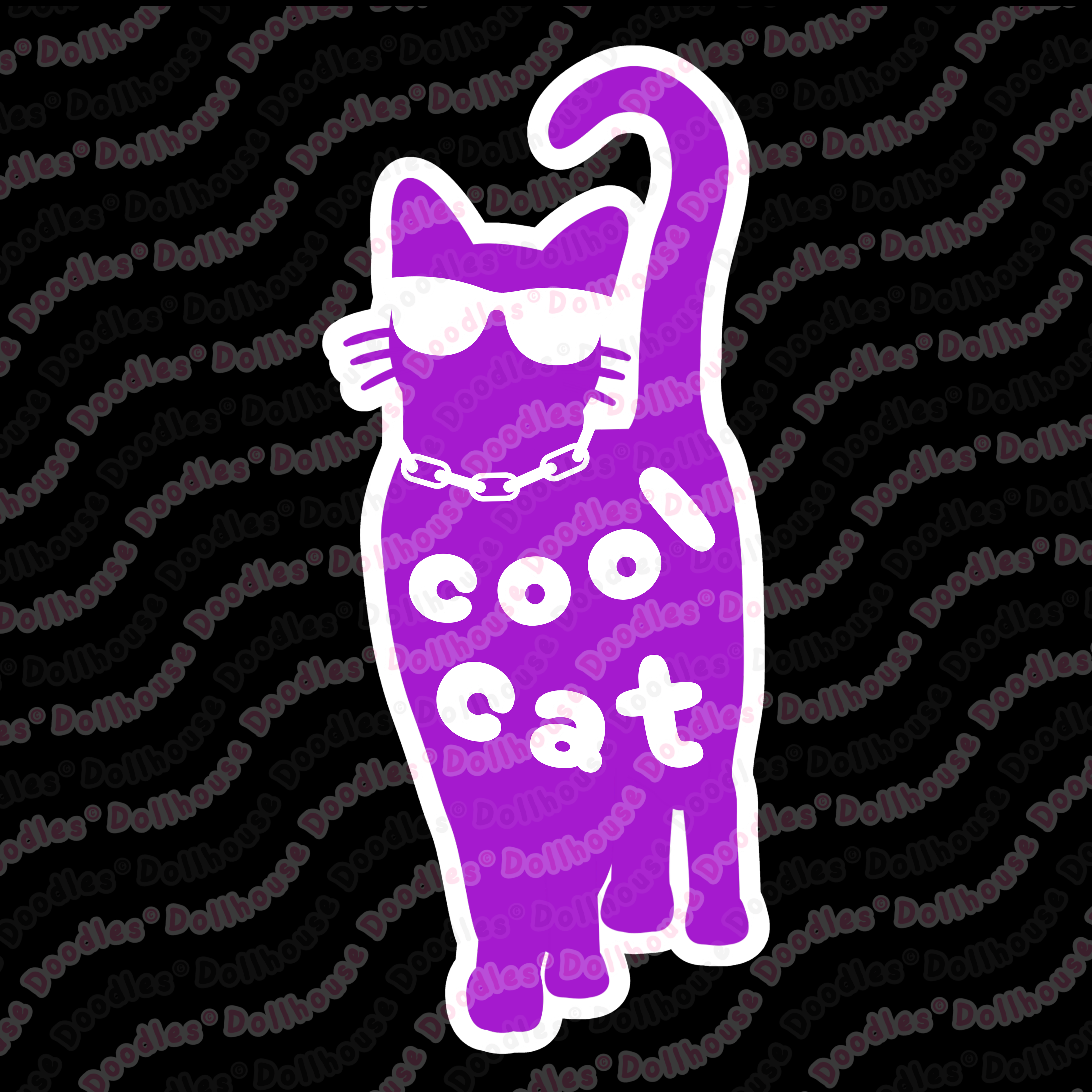 Unisex DryBlend® Classic Tee - 'Cool Cat' T-Shirt