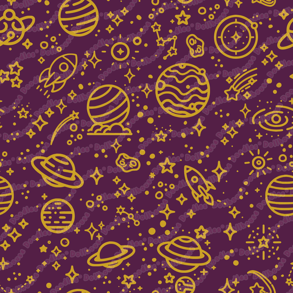 Unisex Long Sleeve Tee- 'Galactic Gold' Long Sleeve T-Shirt