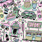 KIDS (2-8yrs) Active Stretch Leggings - 'Bubblegum Diner'