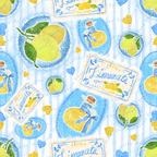 Unisex Multi-wear Tee Dress - 'Limonata' DIRECT-TO-FABRIC