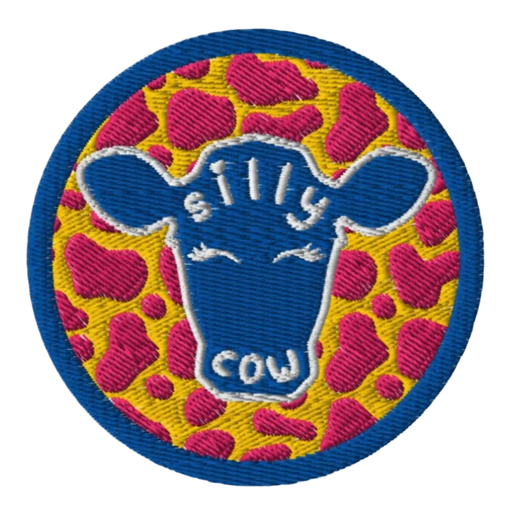 Embroidered Patch - 'Silly Cow'