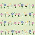 XL Tote Bag with Pocket - 'Spring Stems'