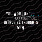 Unisex Long Sleeve Tee- 'Intrusive Thoughts' Long Sleeve T-Shirt