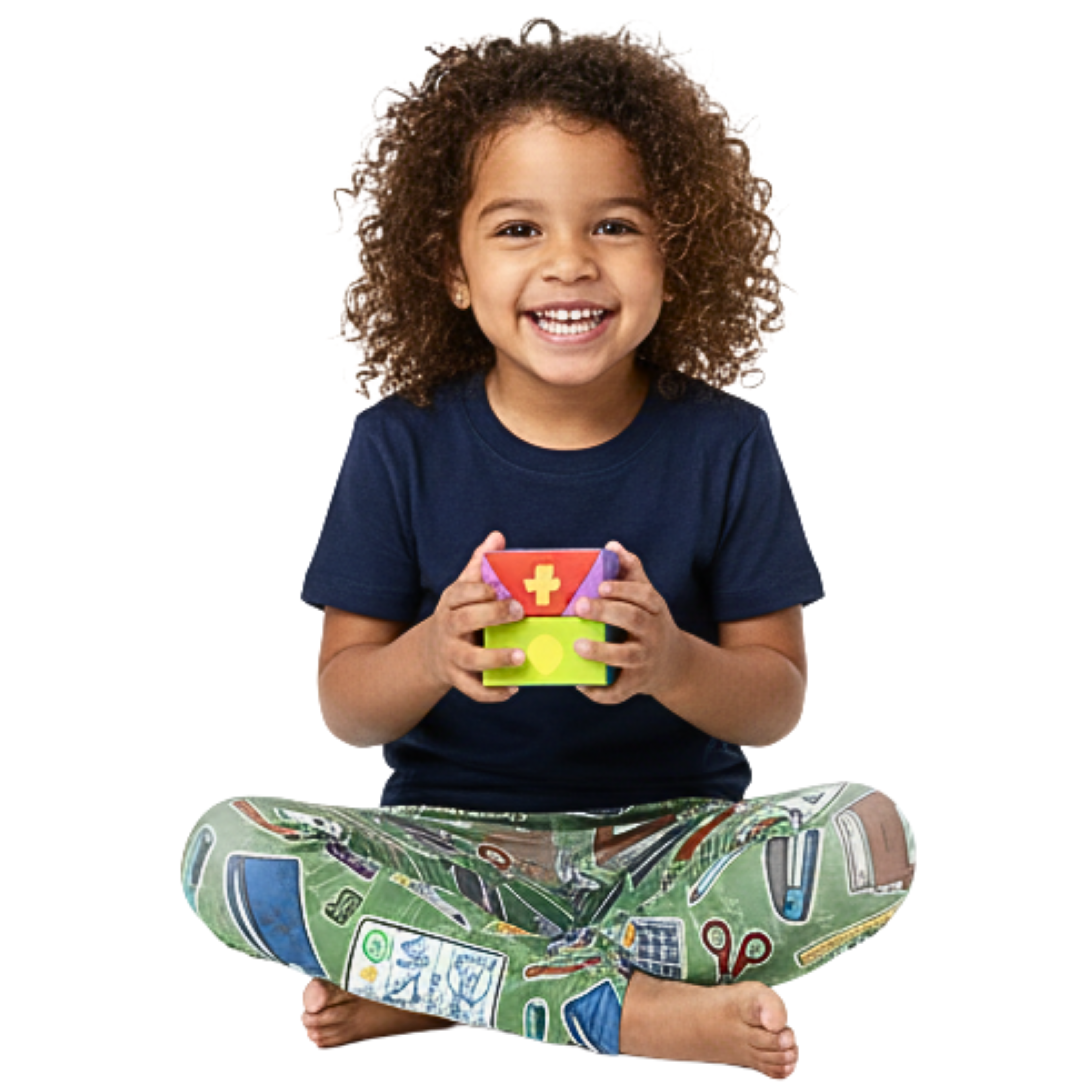 KIDS (2-8yrs) Active Stretch Leggings - 'Teacher's Pet'