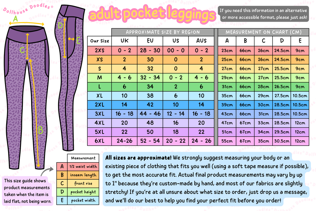 RECYCLED High Waist Pocket Leggings - 'Bug's Life'