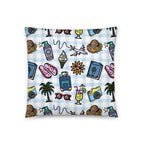 JUMBO Squishy Square Throw Pillow - 'Gingham Getaway'
