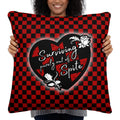 JUMBO Squishy Square Throw Pillow - 'Surviving Purely Out of Spite'