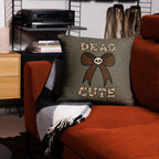 JUMBO Squishy Square Throw Pillow - 'Dead Cute'