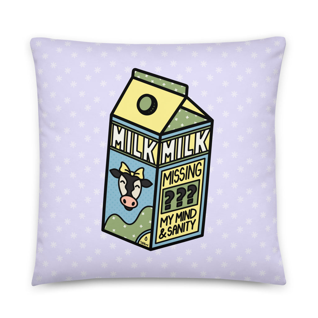 JUMBO Squishy Square Throw Pillow - 'Got Milk?'
