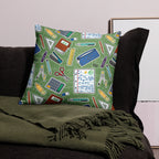 JUMBO Squishy Square Throw Pillow - 'Teacher's Pet' Small - 18″×18″