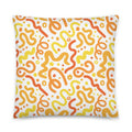 JUMBO Squishy Square Throw Pillow - 'Squiggles' Default Title