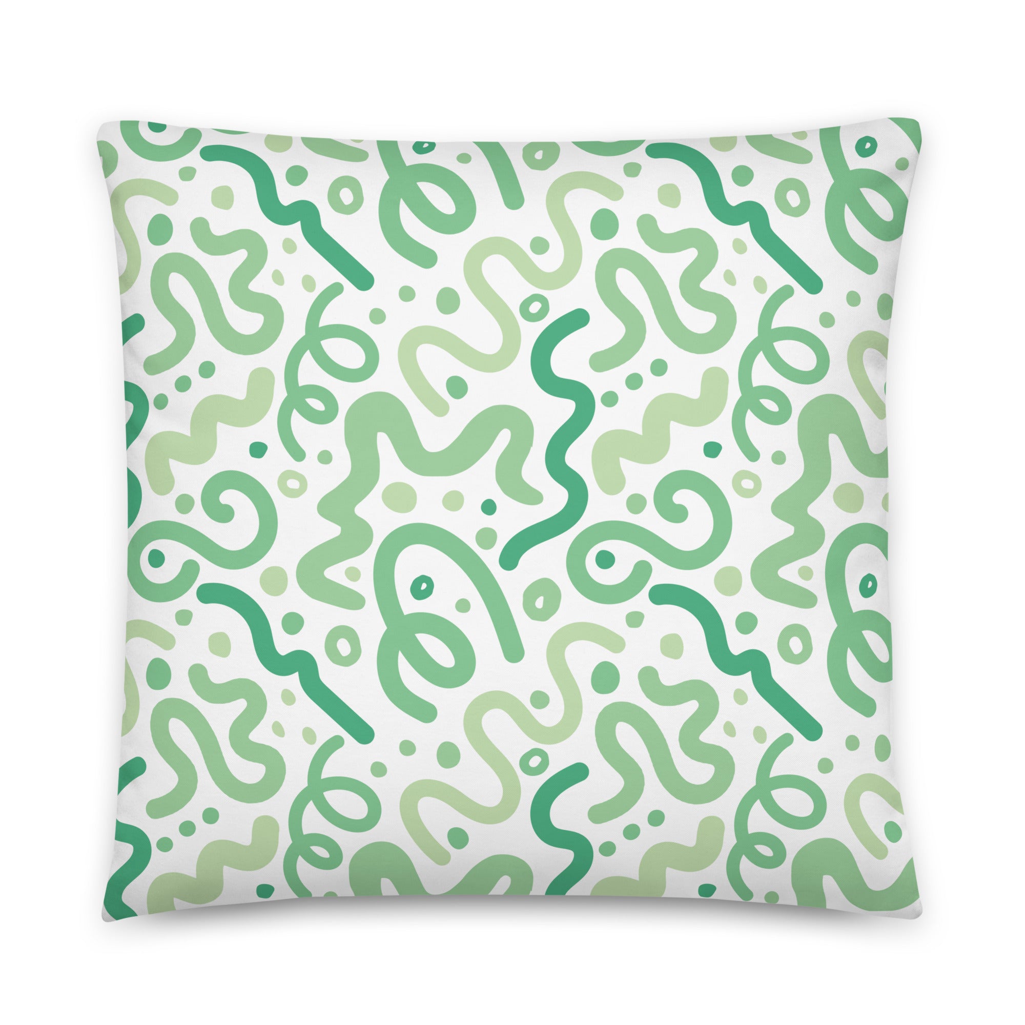 JUMBO Squishy Square Throw Pillow - 'Squiggle' Default Title