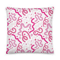 JUMBO Squishy Square Throw Pillow - 'Squiggles' Default Title