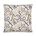 JUMBO Squishy Square Throw Pillow - 'Squiggles' Default Title