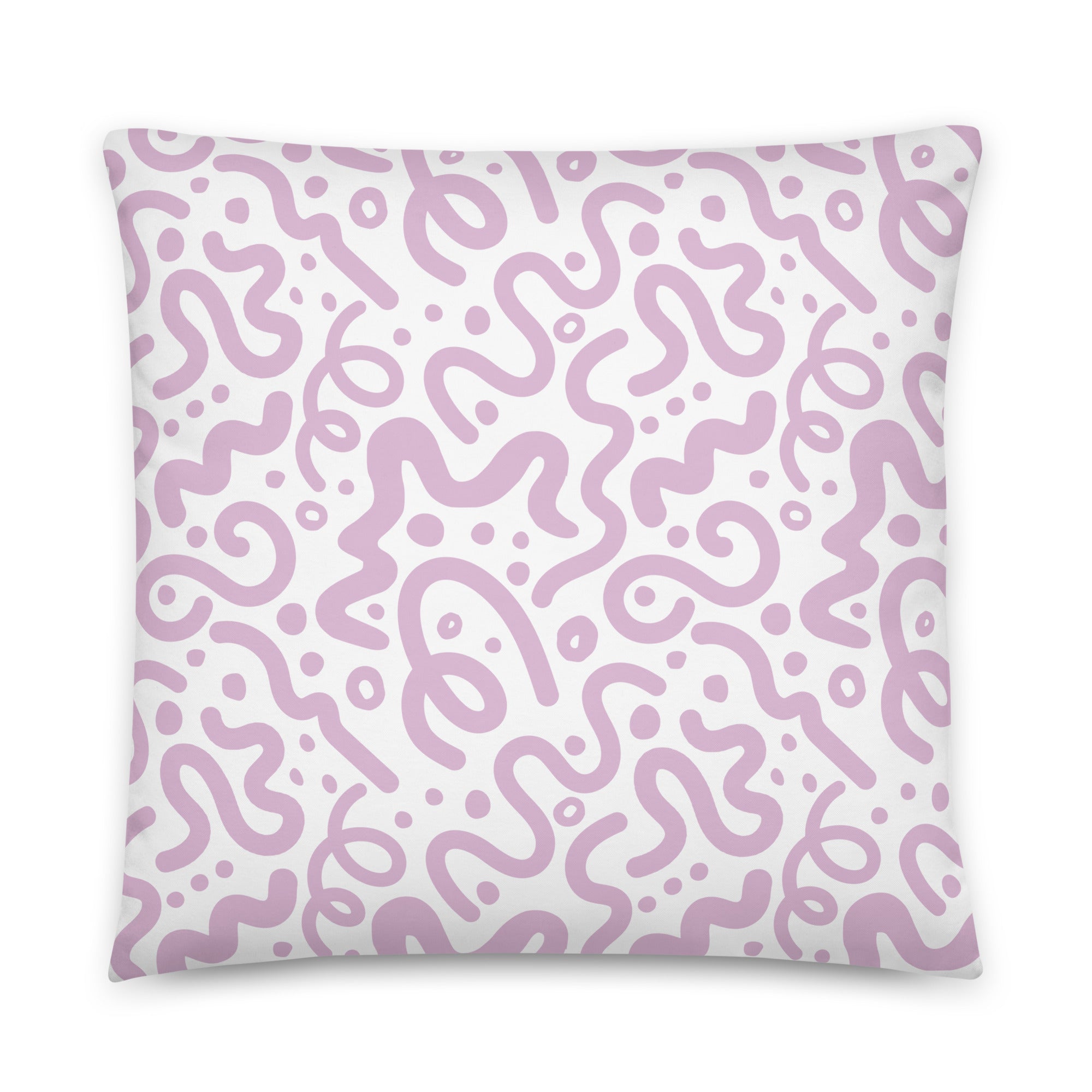JUMBO Squishy Square Throw Pillow - 'Squiggles' Default Title