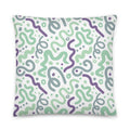 JUMBO Squishy Square Throw Pillow - 'Squiggles' Default Title