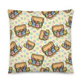 JUMBO Squishy Square Throw Pillow - 'Easter Kittens' Large - 22″×22″