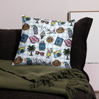JUMBO Squishy Square Throw Pillow - 'Gingham Getaway'
