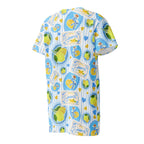 Unisex Multi-wear Tee Dress - 'Limonata' DIRECT-TO-FABRIC