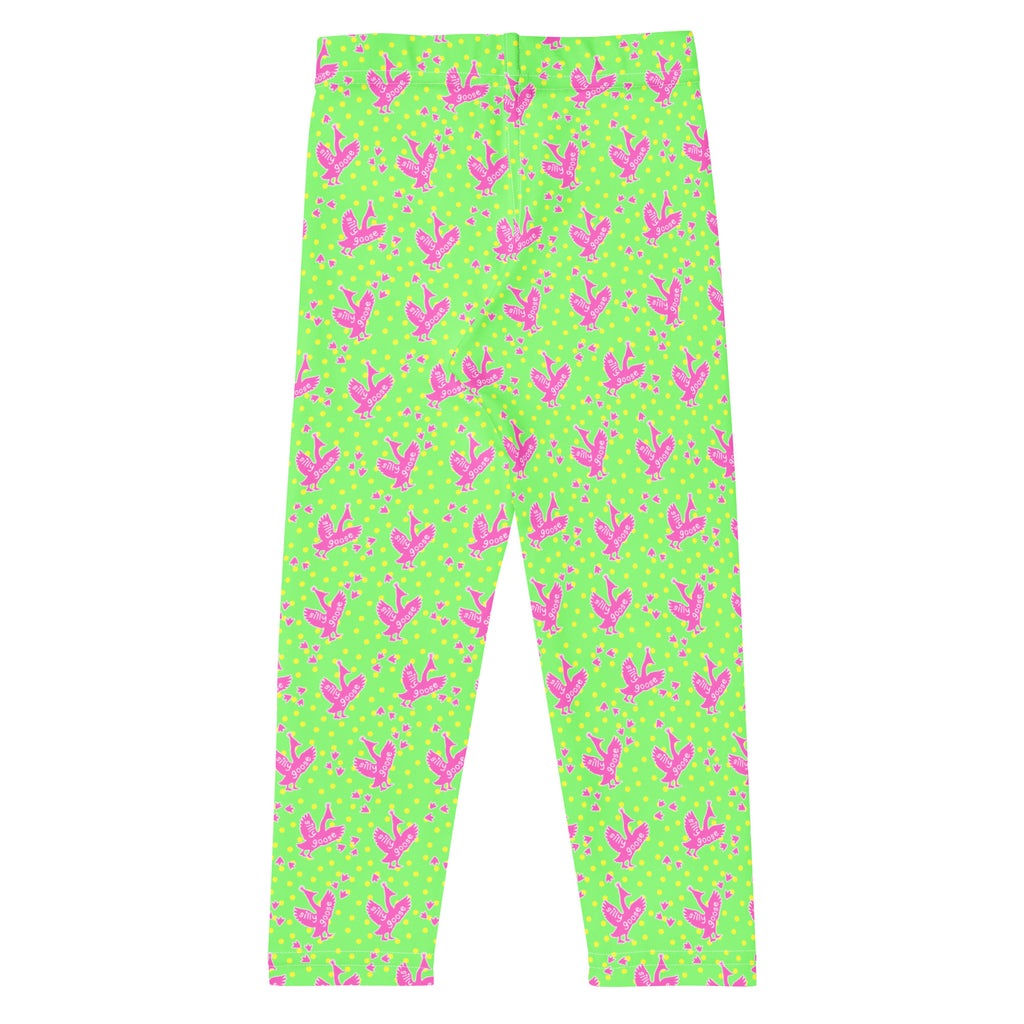 KIDS (2-8yrs) Active Stretch Leggings - 'Silly Goose'