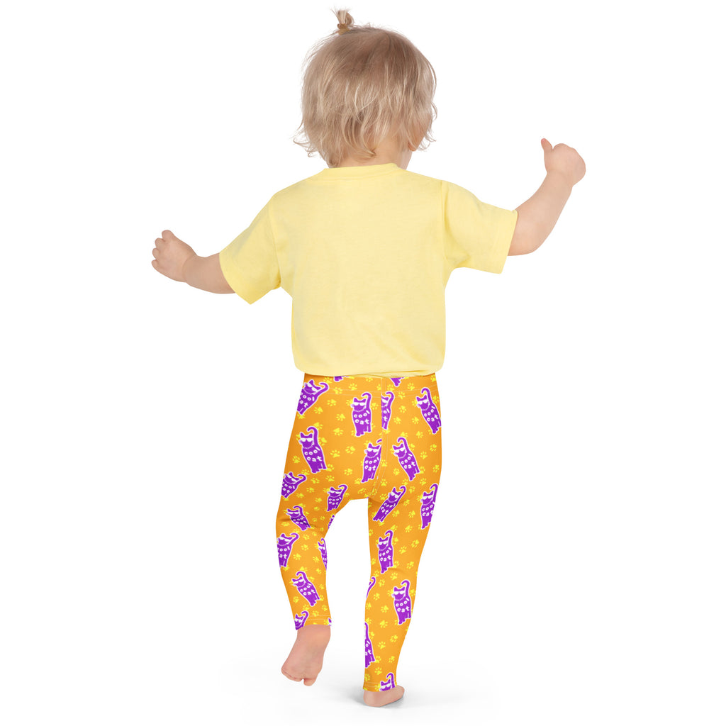 KIDS (2-8yrs) Active Stretch Leggings - 'Cool Cat'