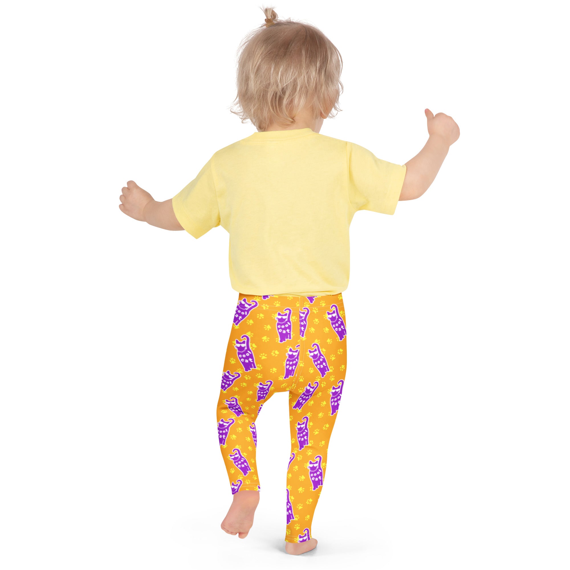 KIDS (2-8yrs) Active Stretch Leggings - 'Cool Cat'
