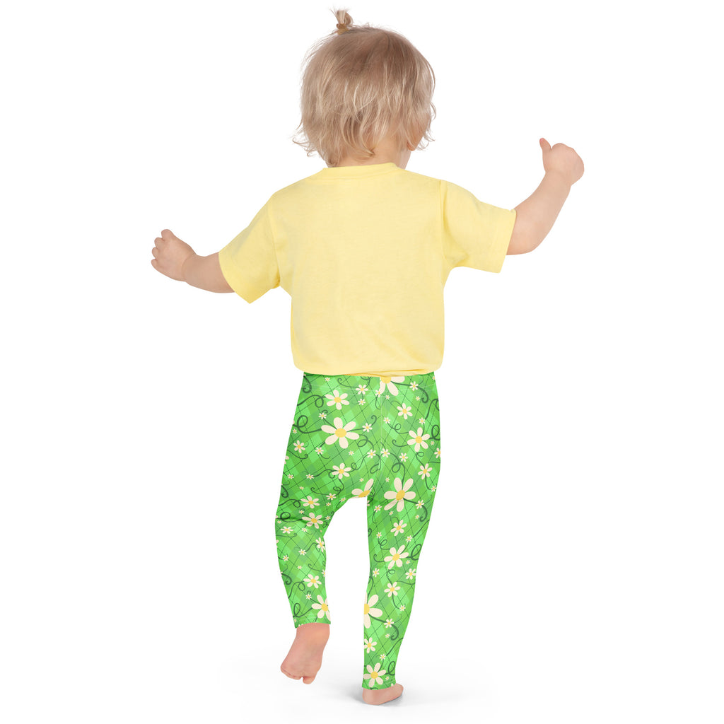 KIDS (2-8yrs) Active Stretch Leggings - 'Daisychain'