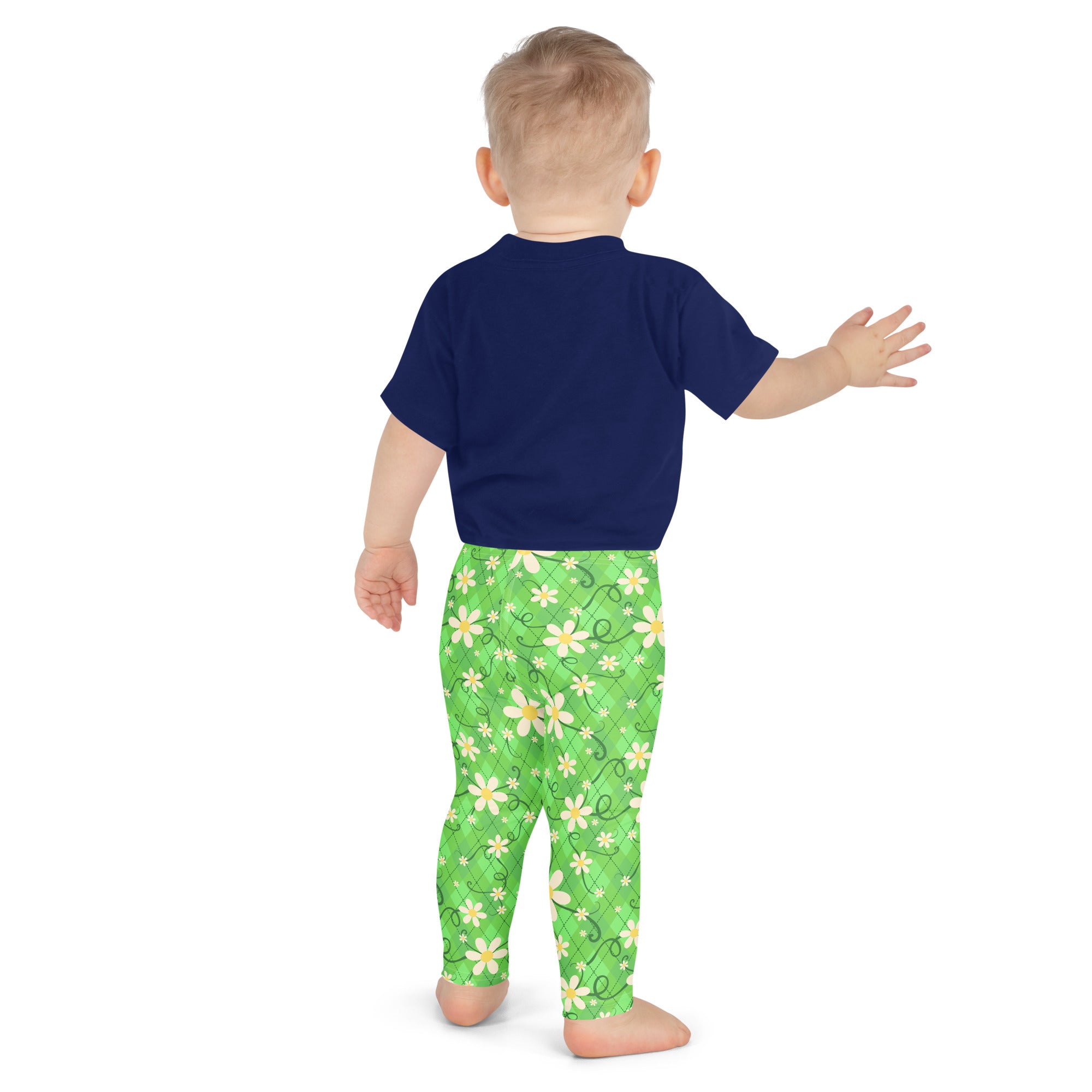 KIDS (2-8yrs) Active Stretch Leggings - 'Daisychain'