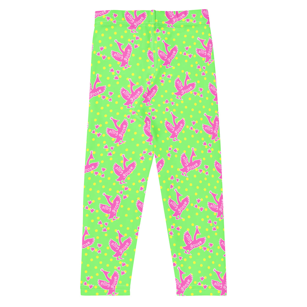KIDS (2-8yrs) Active Stretch Leggings - 'Silly Goose'